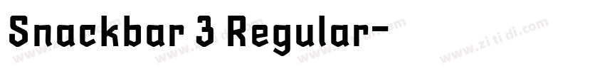 Snackbar 3 Regular字体转换
